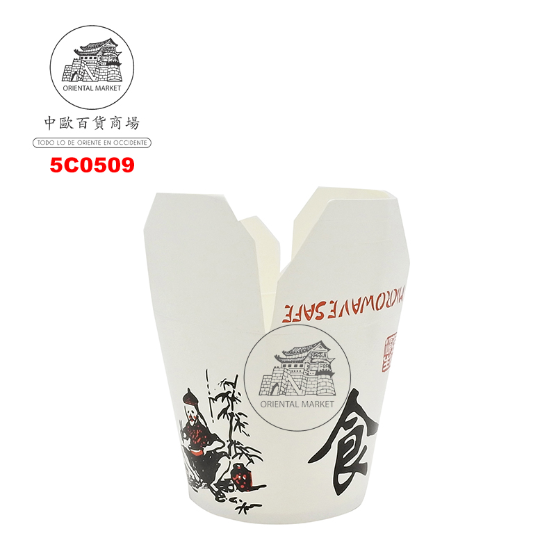 ENVASE CHINA FOOD (小)食字外卖纸杯 470ml/500u/1