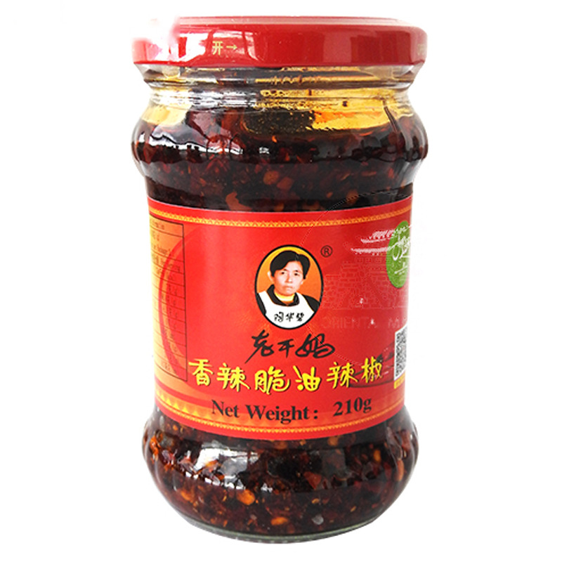 [501239/5S0178] SALSA CHILI CON SOJA NEGRA *LGM* 老干妈香辣脆油辣椒 210g/24