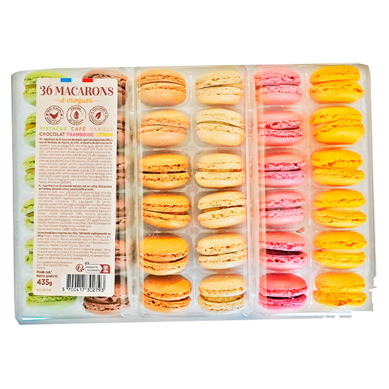 [200591/2M0055] MACARON 6 SABOR CONGELADO *AJINOMOTO* 冻马卡龙综合口味 435g/36u/6
