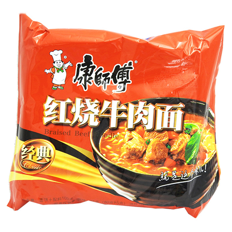 FIDEO TERNERA *KANGSHIFU* 康师傅红烧牛肉袋面 104g/24