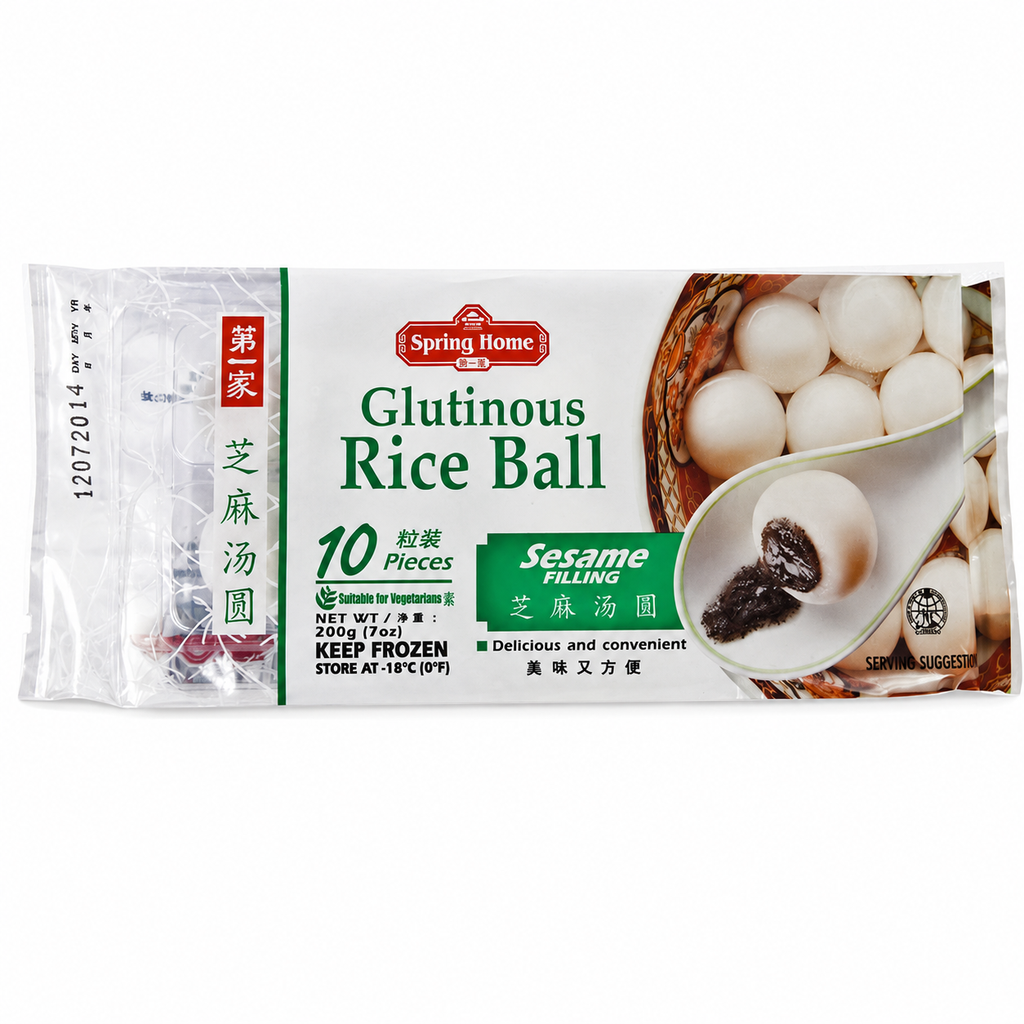 BOLA ARROZ SESAMO CONGELADA *SPRING HOME* 第一家冻芝麻汤圆 200g/24