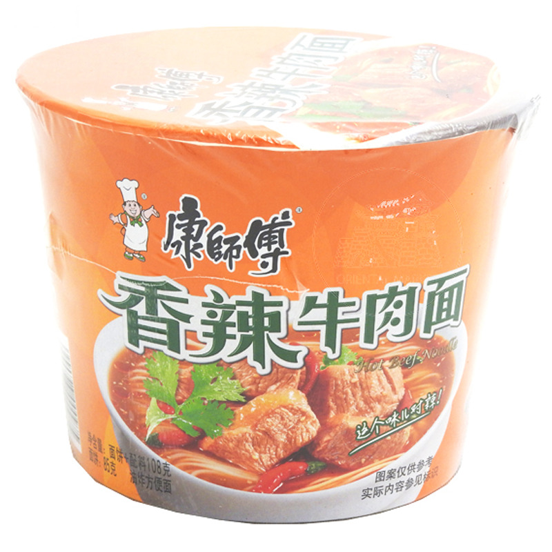 [502056/5T0338] FIDEO BOWL TERNERA PICANTE *KANGSHIFU* 康师傅香辣牛肉碗面 108g/12