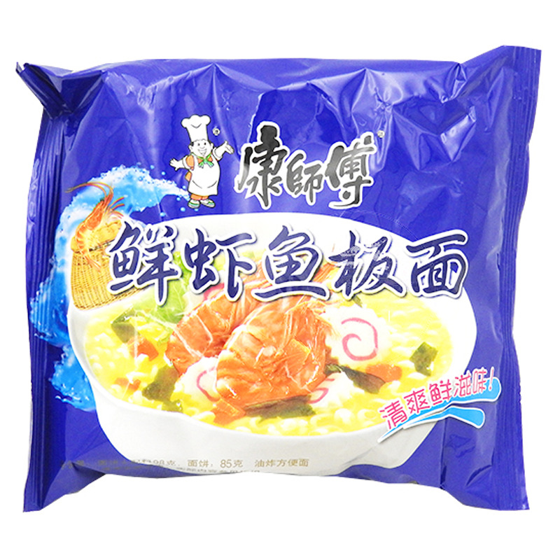 FIDEO MARISCO *KANGSHIFU* 康师傅鲜虾鱼板袋面 98g/24