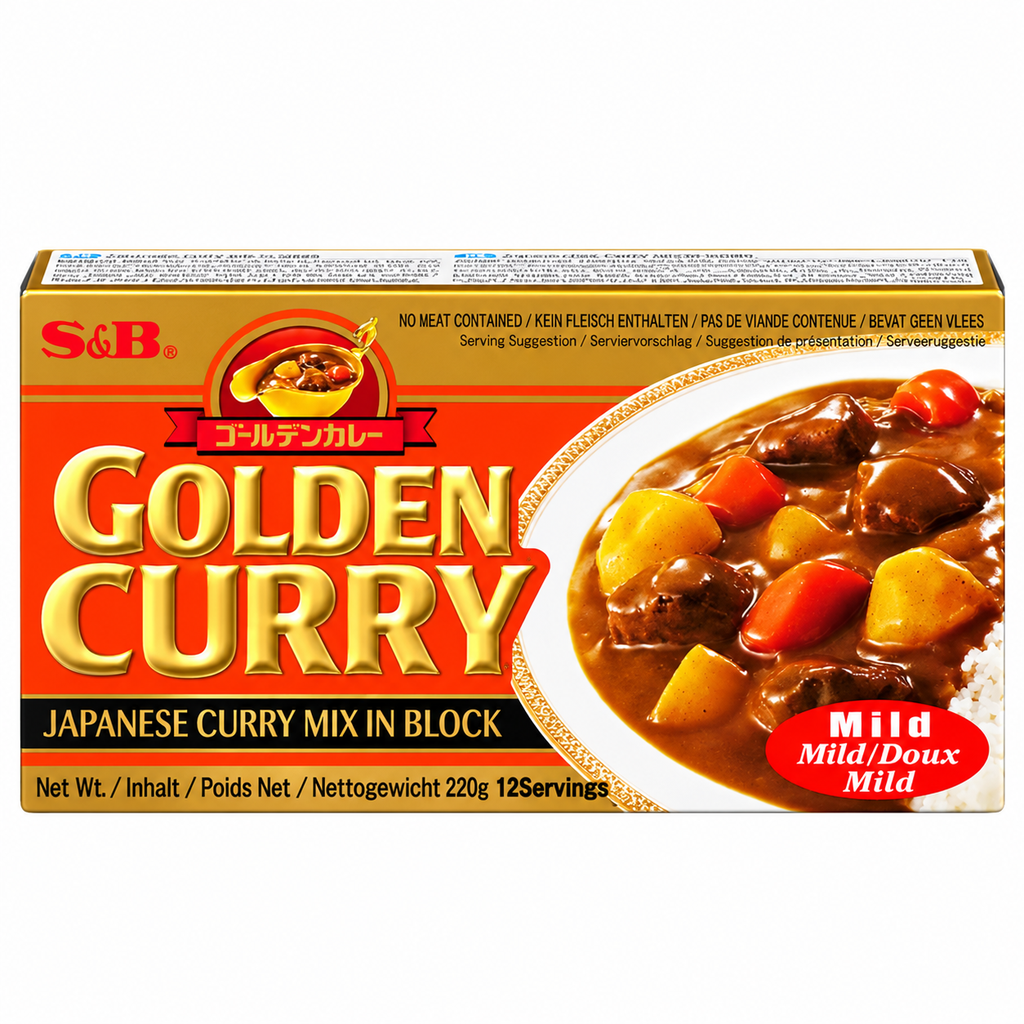 [501190/5P0786] PASTILLA CURRY SUAVE *S&B* 微辣咖哩块 220g/60