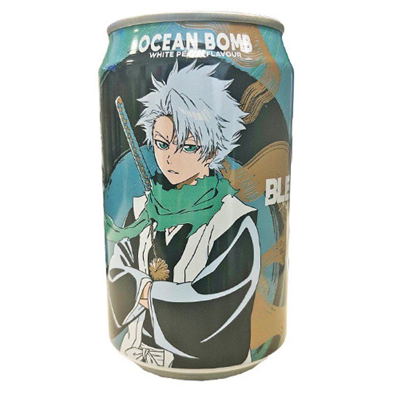BEBIDA MELOCOTON BLANCO (TOSHIRO) *OCEAN BOMB* 白桃风味汽泡水 330ml/24