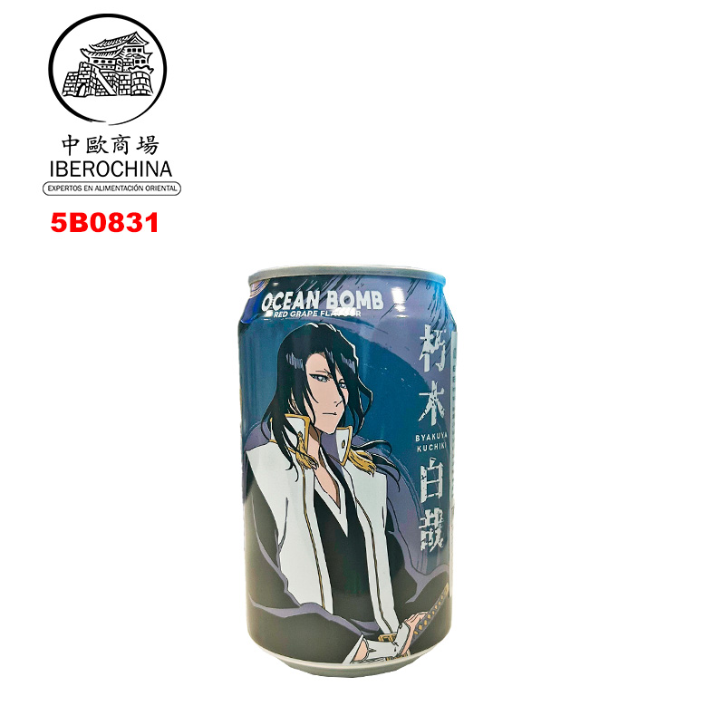 BEBIDA UVA ROJA *OCEAN BOMB* 红葡萄味汽泡水 330ml/24