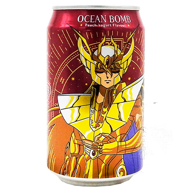 BEBIDA CON YOGUR Y MELOCOTÓN*OCEAN BOMB* 蜜桃乳酸风味汽泡水 330ml/24
