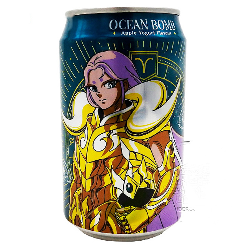BEBIDA LACTADO DE MANZANA *OCEAN BOMB* 苹果乳酸风味汽泡水 330ml/24