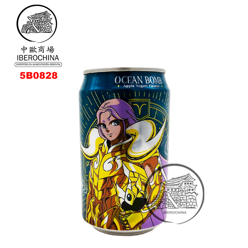 BEBIDA LACTADO DE MANZANA *OCEAN BOMB* 苹果乳酸风味汽泡水 330ml/24