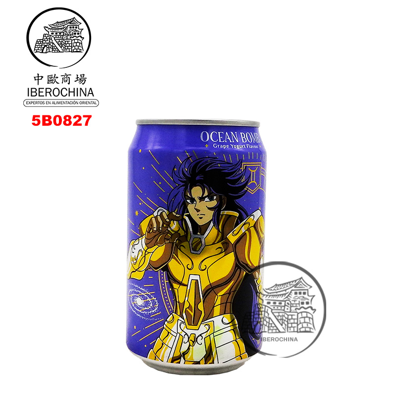 BEBIDA LACTADO UVA *OCEAN BOMB* 葡萄乳酸風味汽泡水 330ml/24