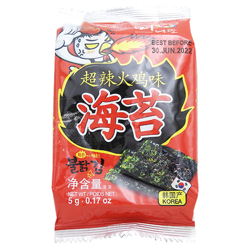 [502718/5A0462] SNACK ALGA PICANTE *SURASANG* 韩国御膳辣味海苔 5g/3u/24