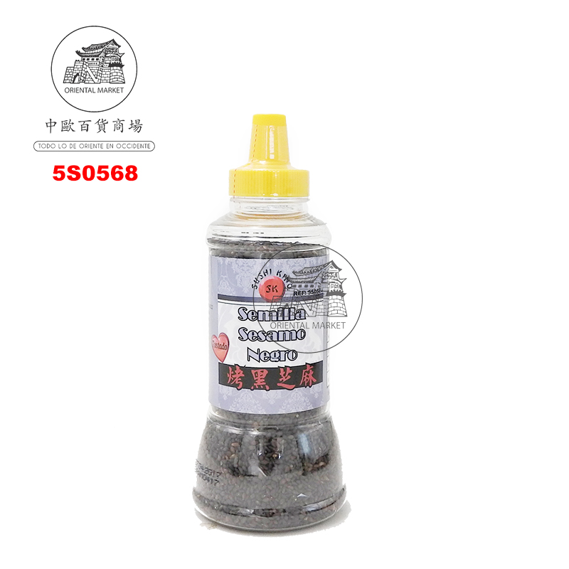 SESAMO NEGRO TOSTADO *SUSHI KING* 寿司王烤黑芝麻 91g/12