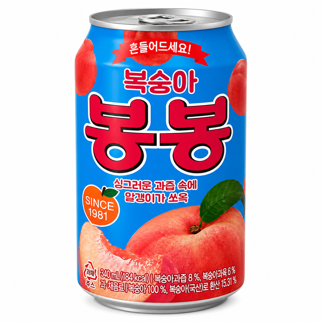 [501718/5B0856] BEBIDA GASEOSA MELOCOTON 桃子味汽泡水 340ml/24
