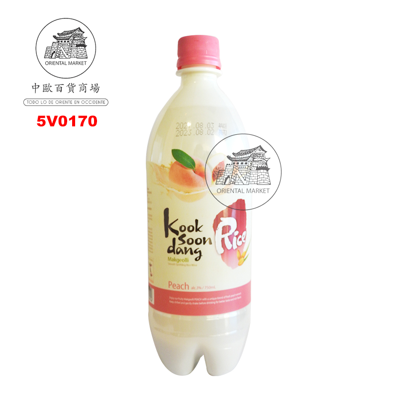 VINO DE ARROZ MAKGEOLLI MELOCOTON (3%) *KSD* 韩国精酿米酒蜜桃味 750ml/20