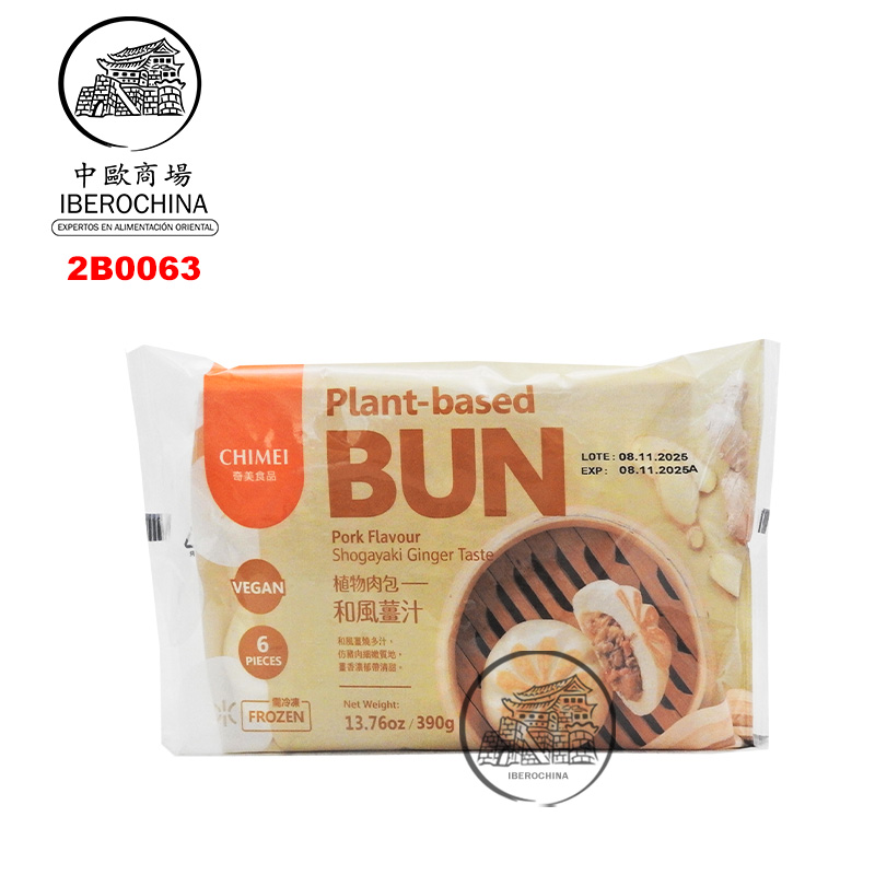 BOLLO VEGETAL JENGIBRE *CHIMEI*  奇美植物和风姜汁包 390g/6u/15