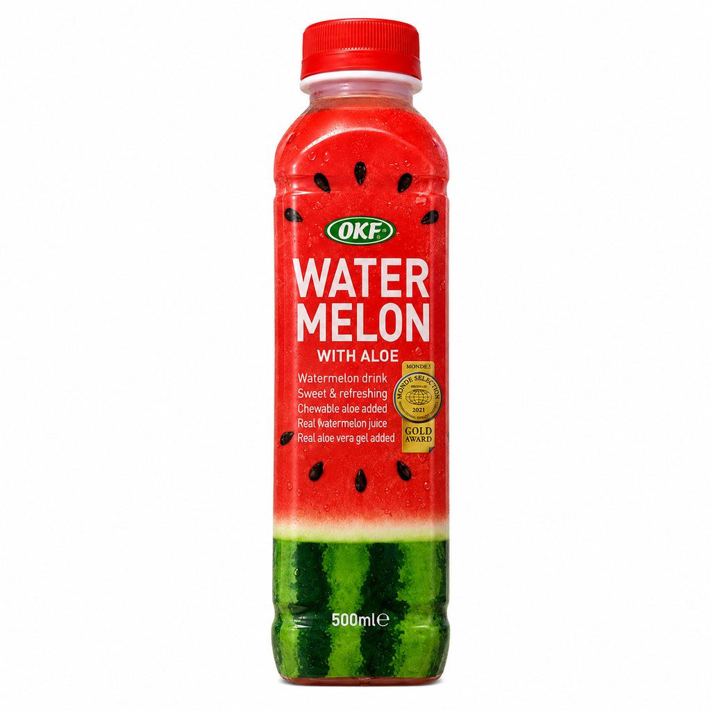 BEBIDA ALOE VERA SANDIA *OKF* 韩国芦荟西瓜饮料 500ml/20
