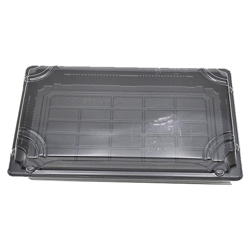 [900350/5E0103] ENVASE SUSHI NEGRO (SZ-0.8) 家乐福黑色(带盖)寿司盒 (165X114mm)/500u/1