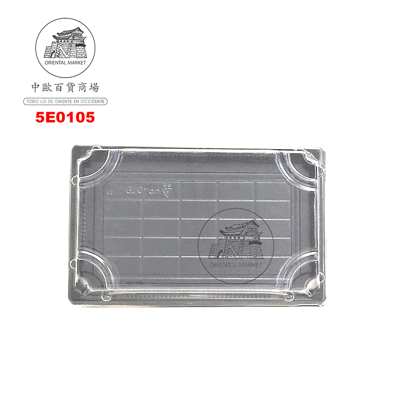 ENVASE SUSHI NEGRO SZ-1.5 家乐福黑色(带盖)寿司盒 (216x136mm)/500u/1