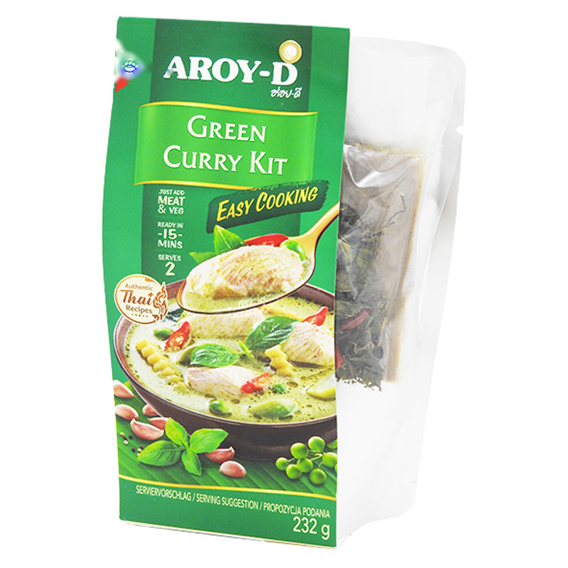 [502180/5C0749] KIT CURRY VERDE *AROY-D* 绿咖喱配料包 232g/6