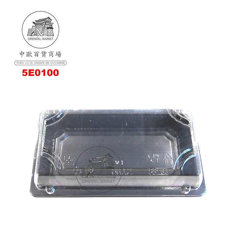 ENVASE SUSHI NEGRO 家乐福黑寿司盒 (145x88mm)/1000u/1