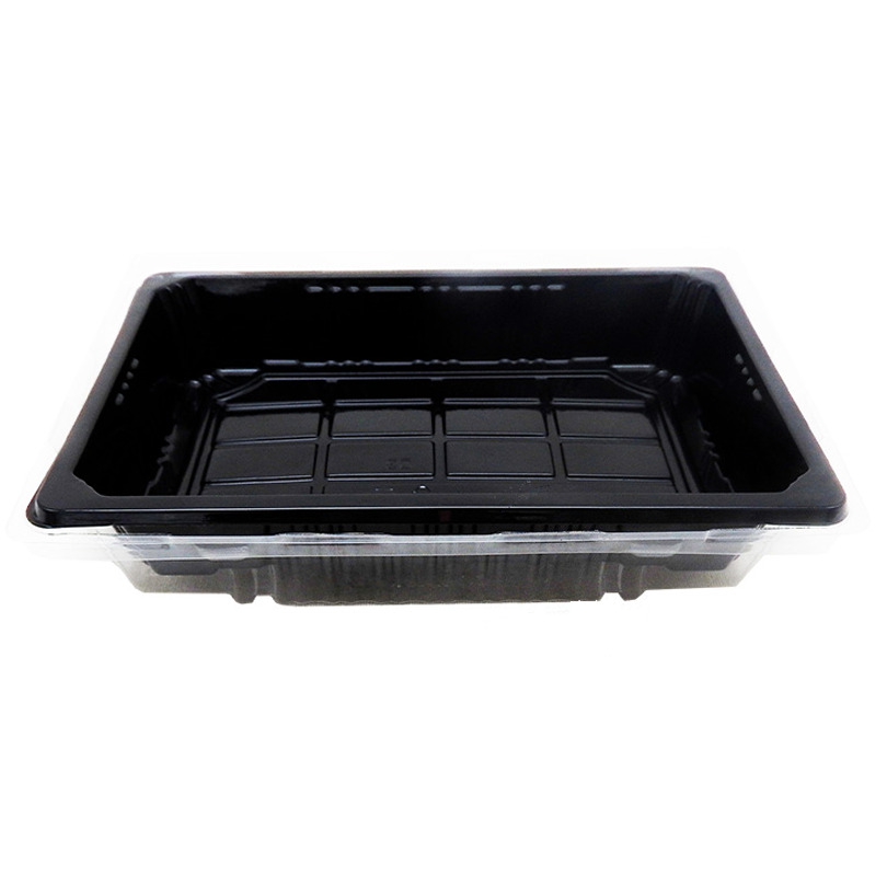 [900377/5E8132] ENVASE SUSHI NEGRO 纯黑色(B-03)(0.8)寿司盒 400u/1 (165*115*50mm)