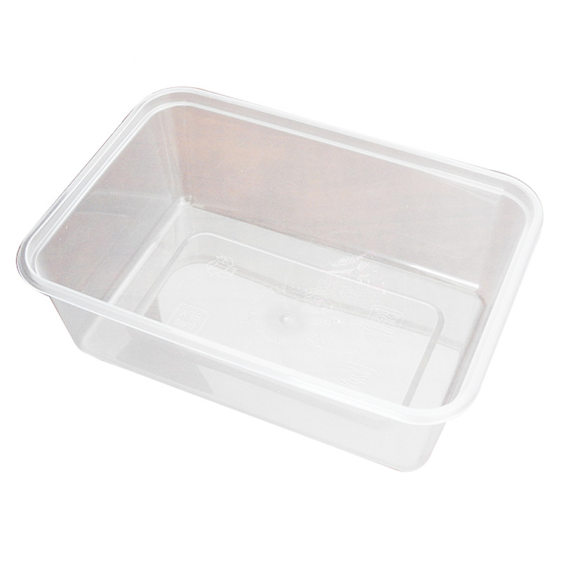 [900344/5E0062] ENVASE CUADRADO PLASTICO 塑料方形外卖盒 650cc/500u/1