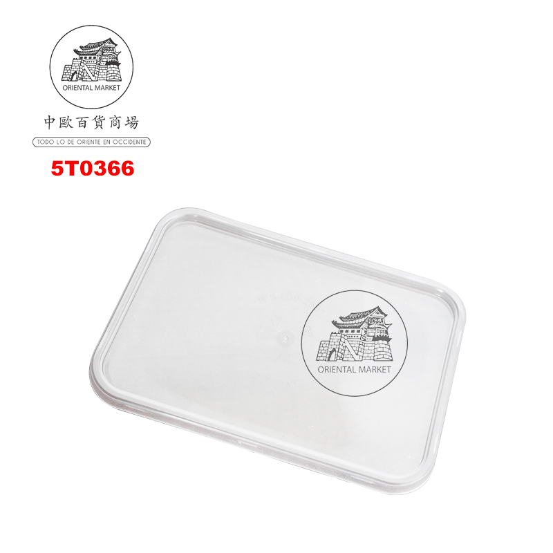 TAPA CUADRADO PLASTICO 塑料方型外卖盒盖子 500cc/650cc/500u/1