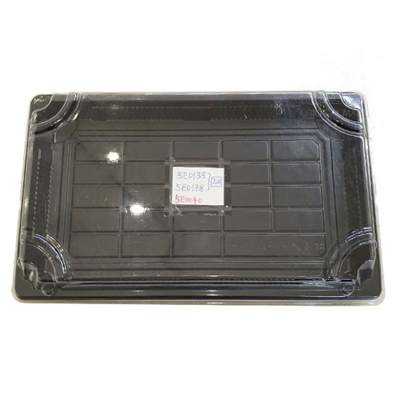 [900355/5E0178] ENVASE SUSHI NEGRO 黑底寿司盒 (234x160x50mm)/600u/1