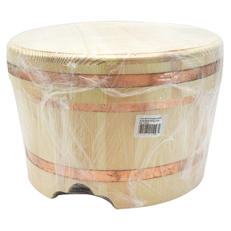 [900758/DT0419] RECIPIENTE HANGIRI CON TAPA 铜边豪华饭桶 (27cm)
