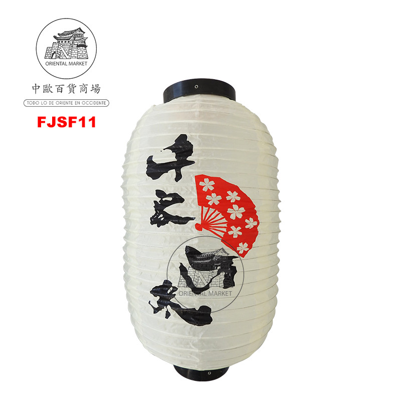 FAROLILLO BLANCO ABANICO 10寸扇子日式白灯笼 /100