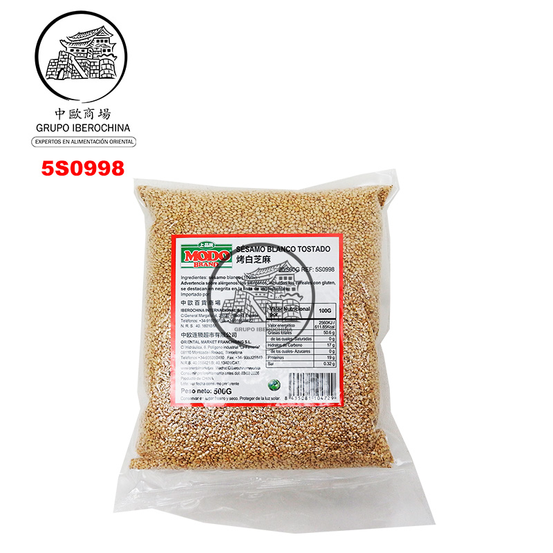 SESAMO BLANCO TOSTADO *MODO* 上品烤白芝麻 500g/20