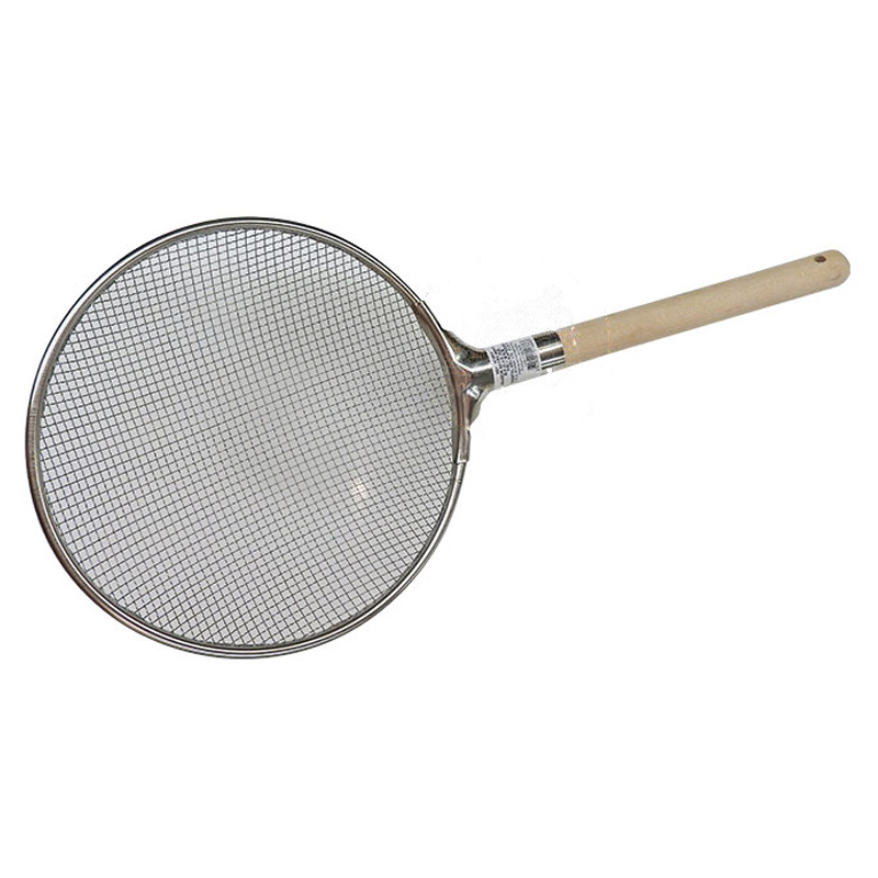 [900319/5C0853] COLADOR ACERO INOX (27cm) 圆木柄油格(粗钢) /50