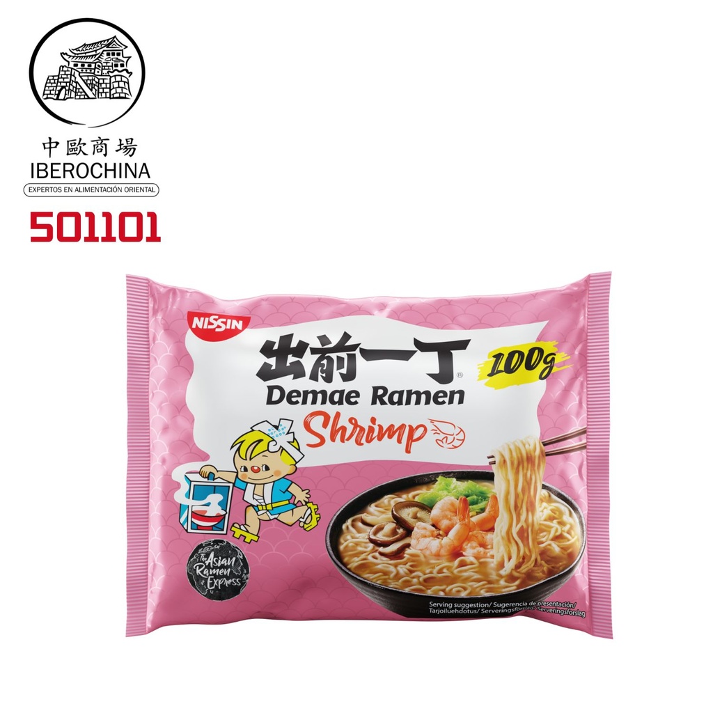 [501101/5T0014] RAMEN GAMBA *NISSIN* 鲜虾面 100g/30