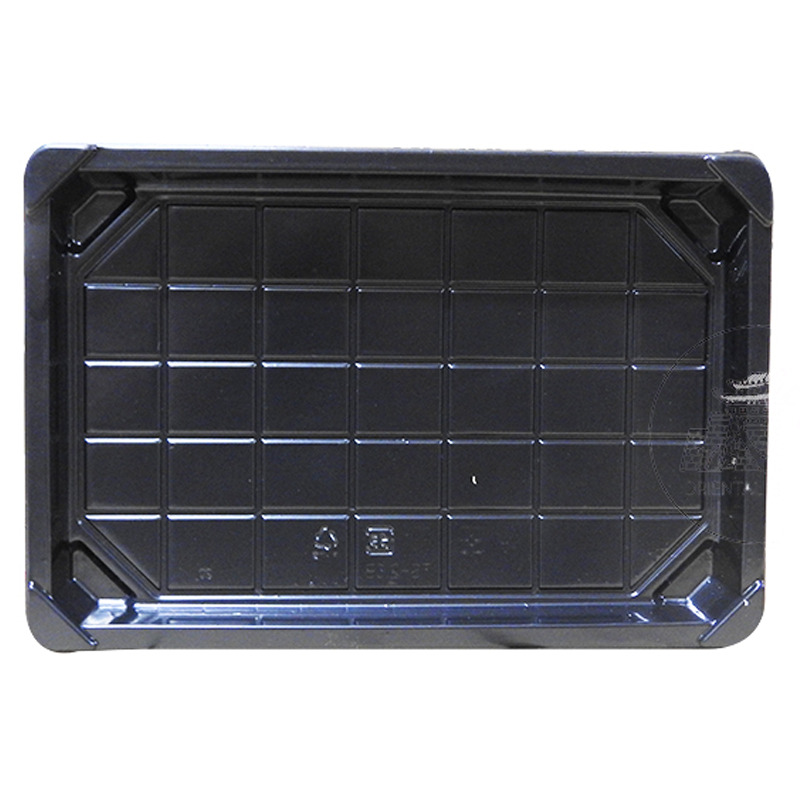 [900346/5E0093] ENVASE SUSHI NEGRO TS-2.0B 黑底寿司盒 (225X153X18mm)/600