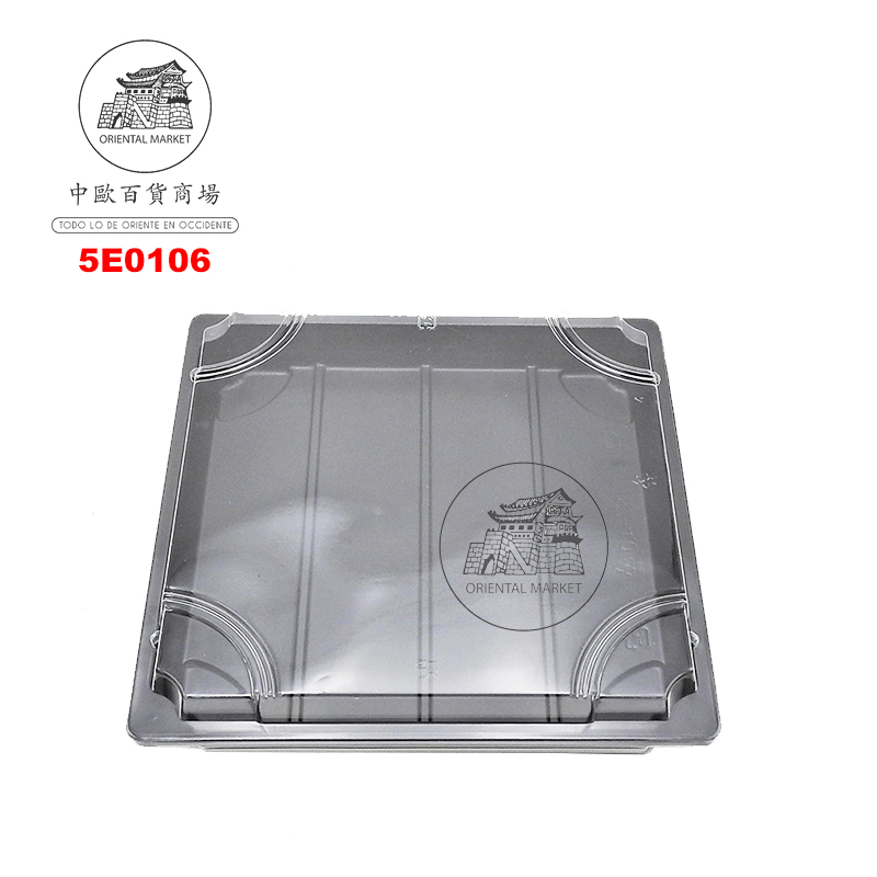 ENVASE SUSHI NEGRO 家樂福黑色(帶蓋)壽司盒 (265X265mm)/200