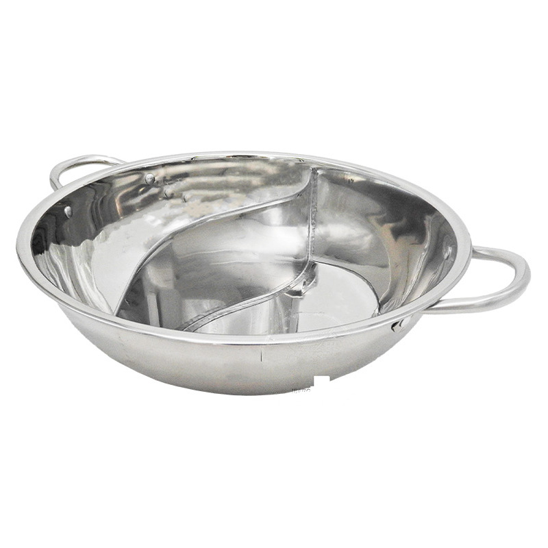 [900828/JD0029] OLLA FONDUE DOBLE DIVIDIDA ACERO INOXIDABLE 鸳鸯锅 (32cm)
