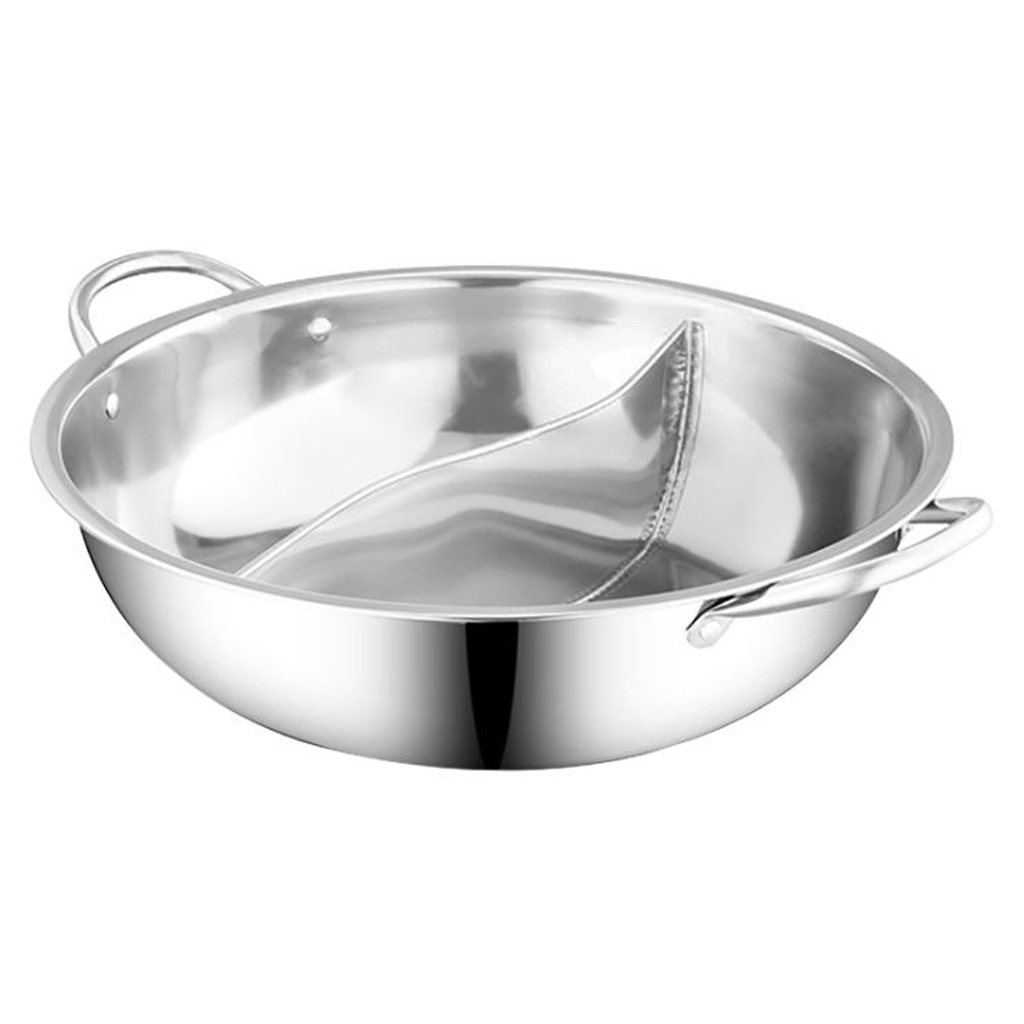 [900830/JD0031] OLLA FONDUE DOBLE DIVIDIDA ACERO INOXIDABLE 鸳鸯锅 (36cm)
