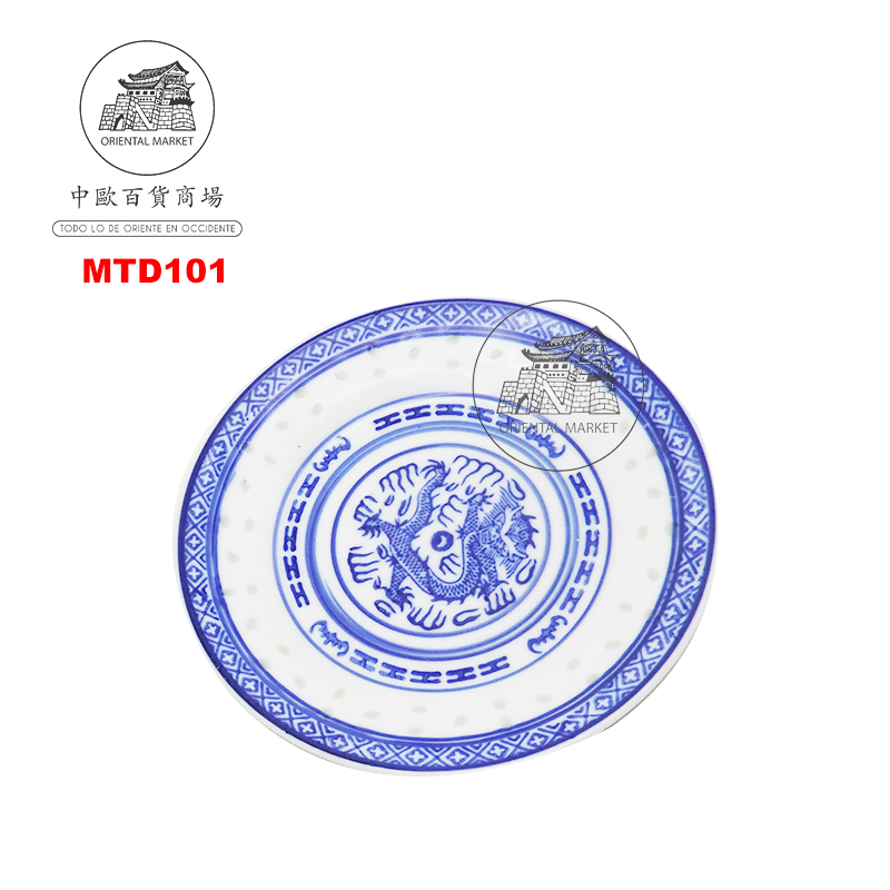 PLATO REDONDO PORCELANA 青龙米通圆盘 /48