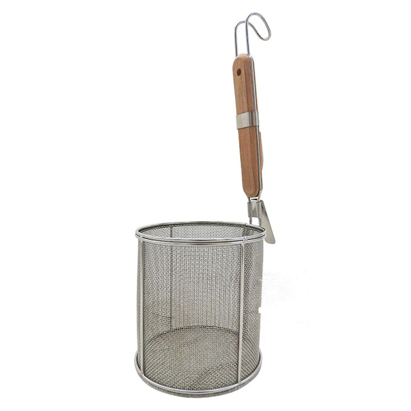 [900926/XS0011] CESTILLO CON MANGO MANDERA 木柄捞面网厘 (12cm)