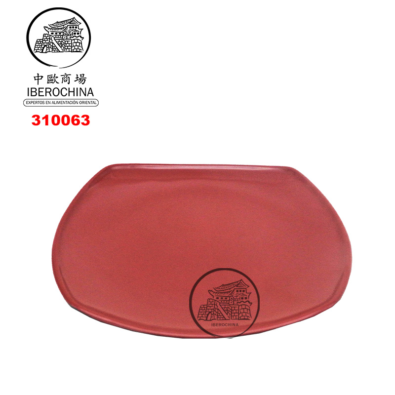 PLATO RECTANGULAR 塑红黑长方盘 /96 (6x5)