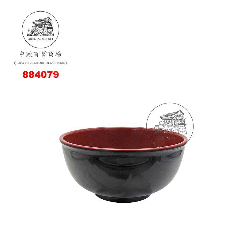 CUENCO PLASTICO 塑红黑大面碗 /48