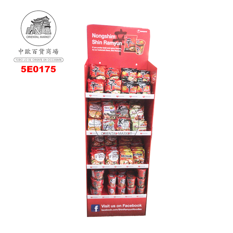 EXPOSITOR ROJO *NONGSHIM* 农心红色展示架