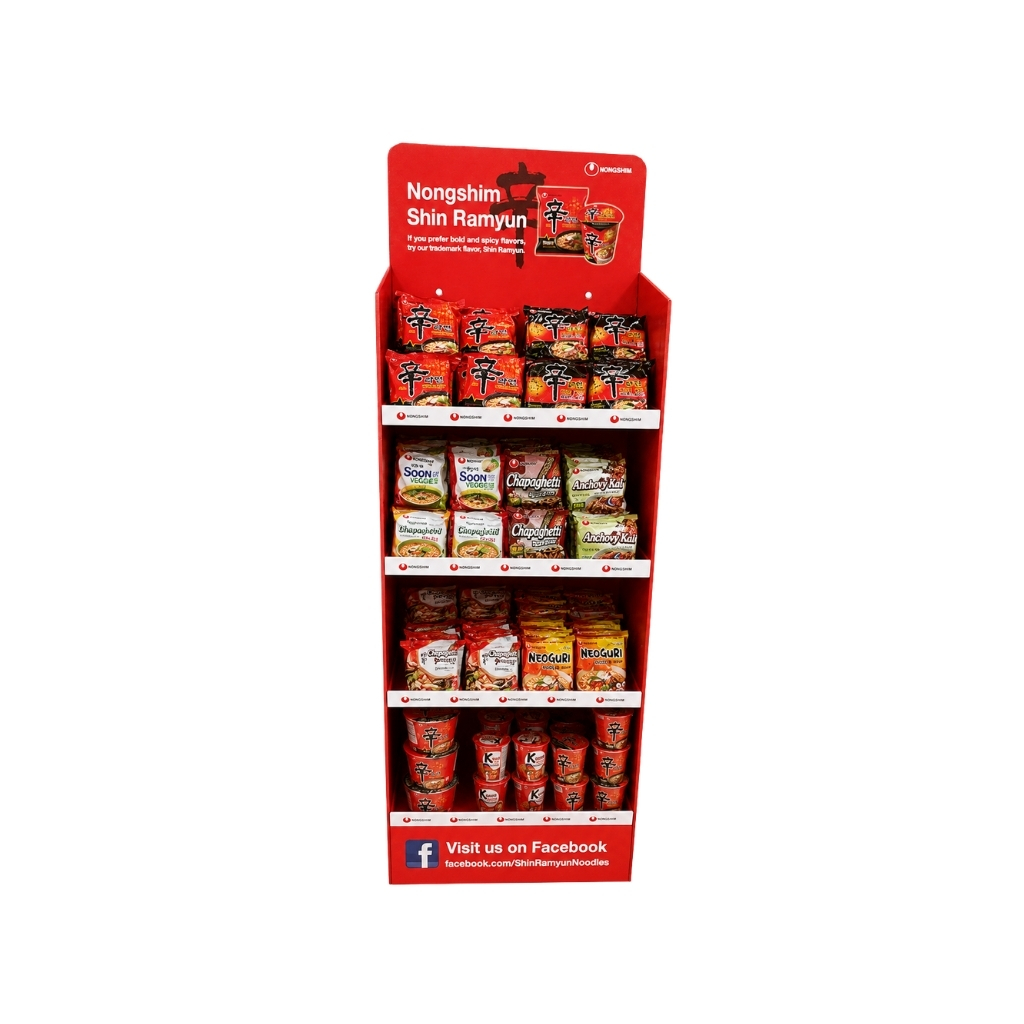 EXPOSITOR ROJO *NONGSHIM* 农心红色展示架