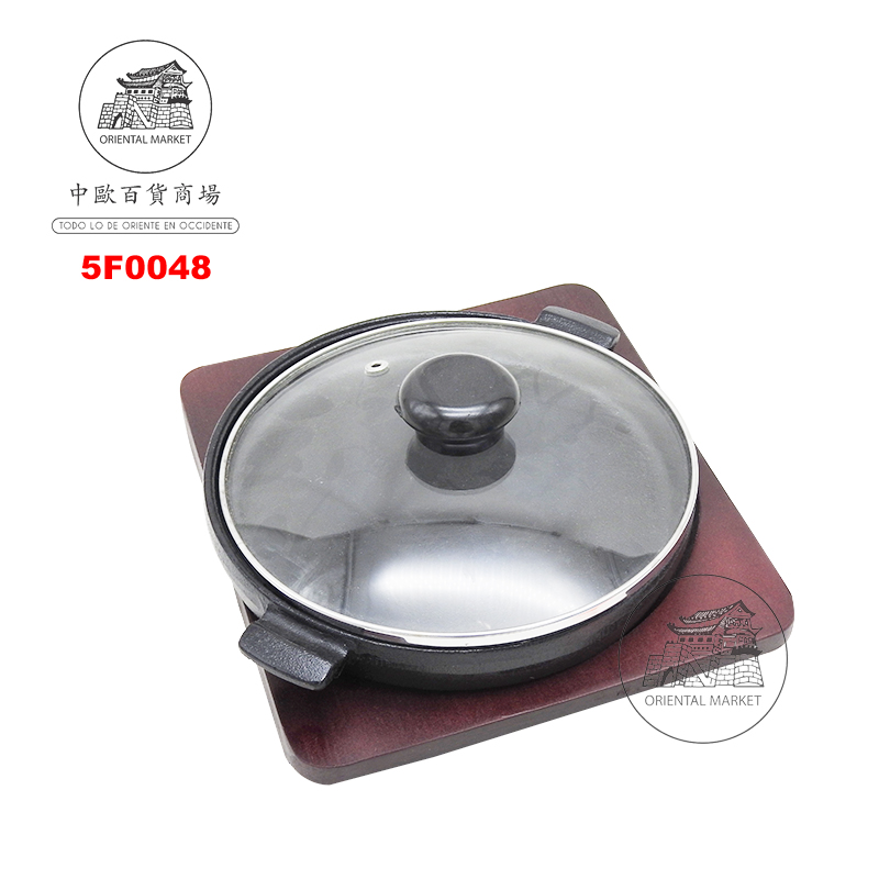 FUENTE DOS ASAS Y TAPA 有耳带盖圆铁板 *19cm* /12