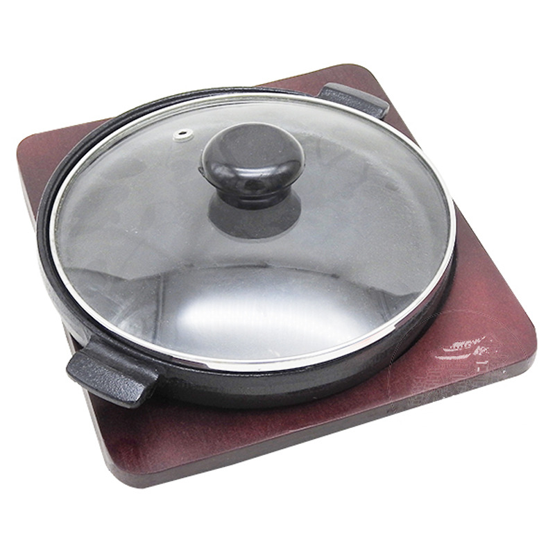 [900383/5F0048] FUENTE DOS ASAS Y TAPA 有耳带盖圆铁板 *19cm* /12