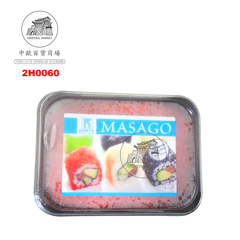 [200325/2H0060] HUEVAS MASAGO ROJO *KOHYO* 日本红色鱼蛋 400g/12 H-23
