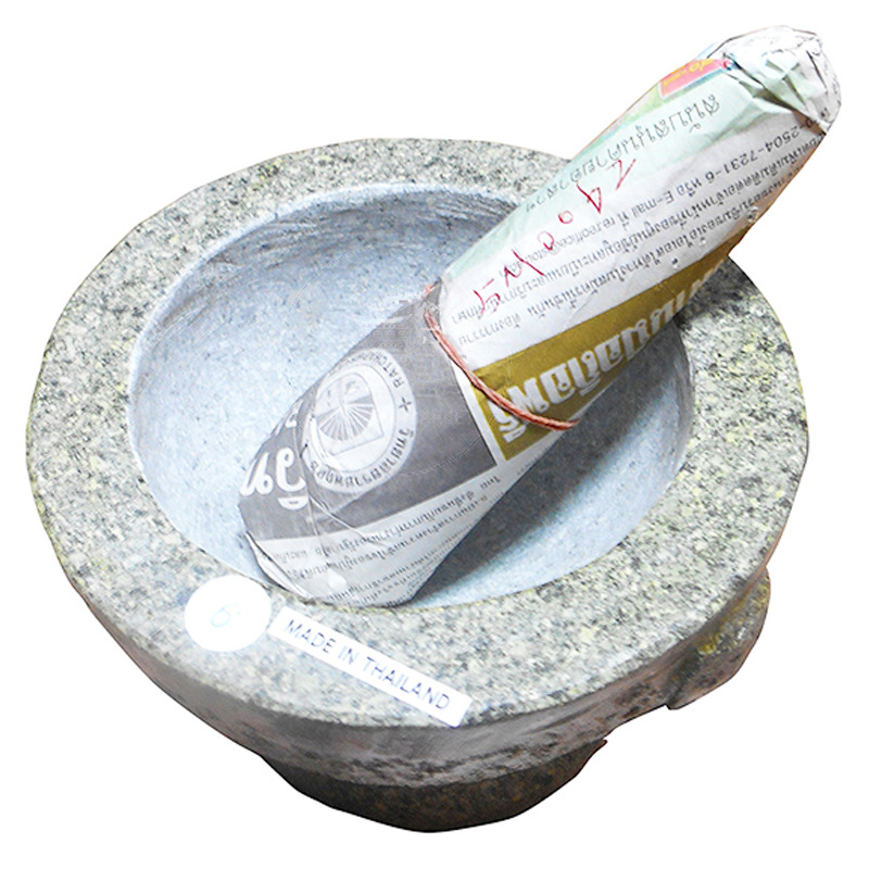 [900429/5M0062] MORTERO PIEDRA MAJA *6* 帶研杵石臼 18cm/6