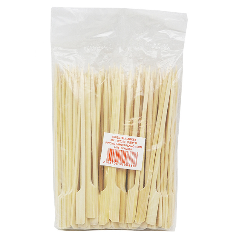 [900474/5P0253] PINCHO BAMBU PLANO 平面竹串 15cm/100u/100