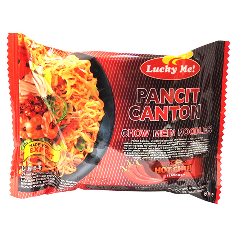 [502277/5T0613] NOODLE PANCIT CANTON CHILI *LUCKY ME* 辣味炒面 60g/24