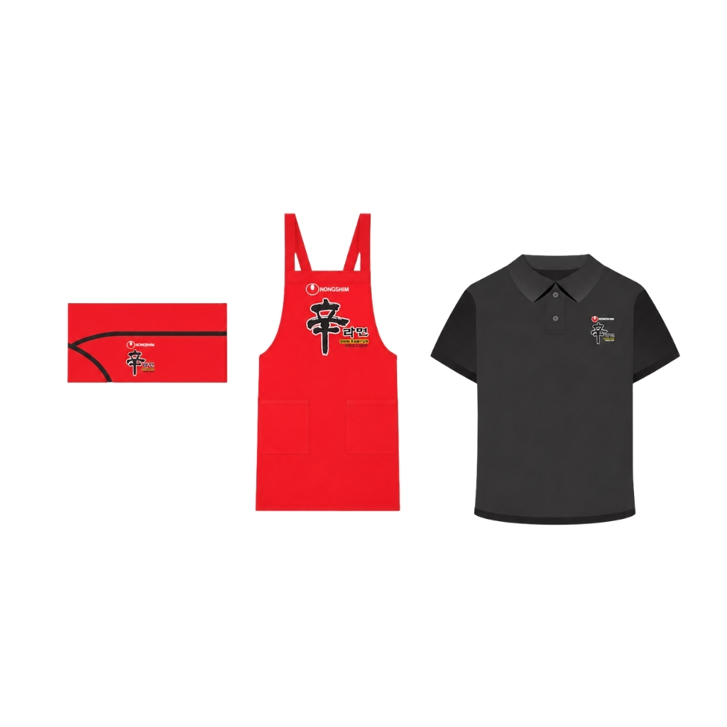 CONJUNTO TRAJE NEGRO *NONGSHIM* 农心黑套装三件套